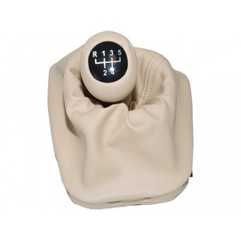 Topuzlu Vites Körüğü E46 -5 İleri- Man.Şanz; Bej Suni Deri